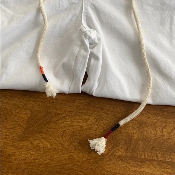 NWT Celebrity Pink size 7 white pants distressed raw hem ankles boho festival - Picture 5 of 9